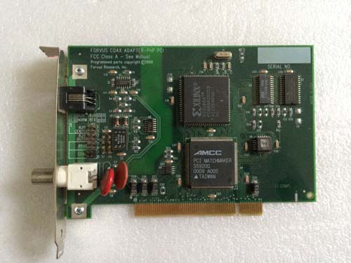 FORVUS COAX ADAPTER-PnP PCI FCC Class A-See Manual